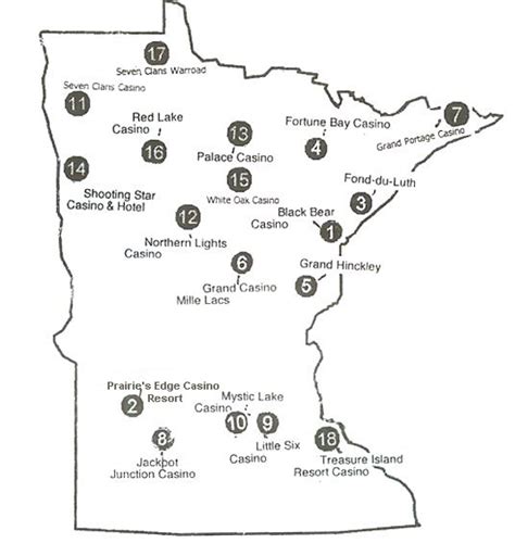 minnesota indian casinos map.